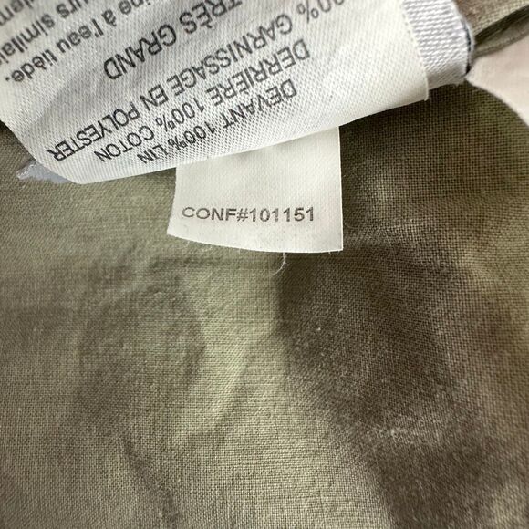 PARACHUTE Linen Box Quilted King Sham Moss - Picture 8 of 8